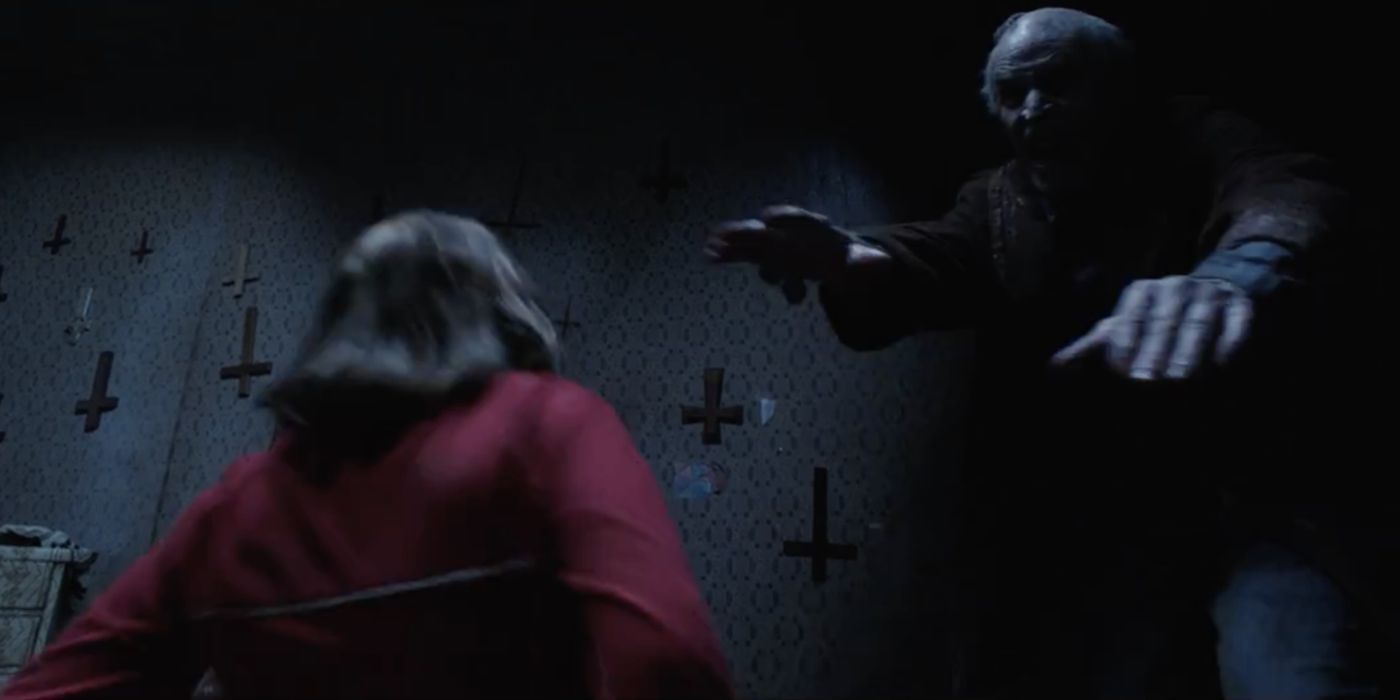 Bill Wilkins jumping out of the wall to attack Janet in The Conjuring 2.