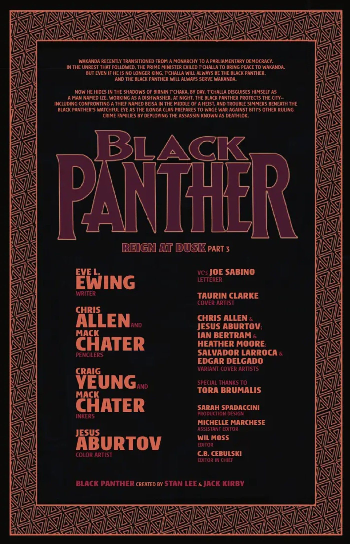 black panther credits