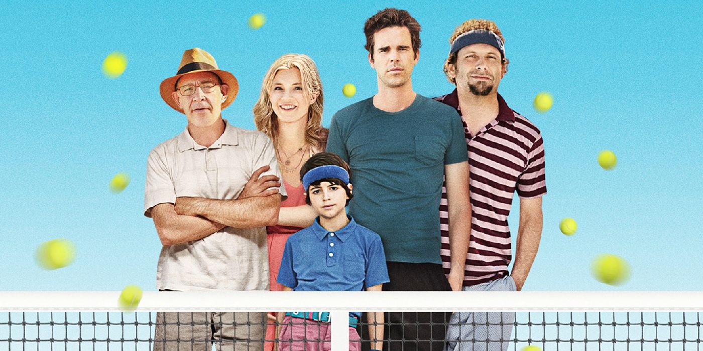 A family stands together in the Break Point poster.