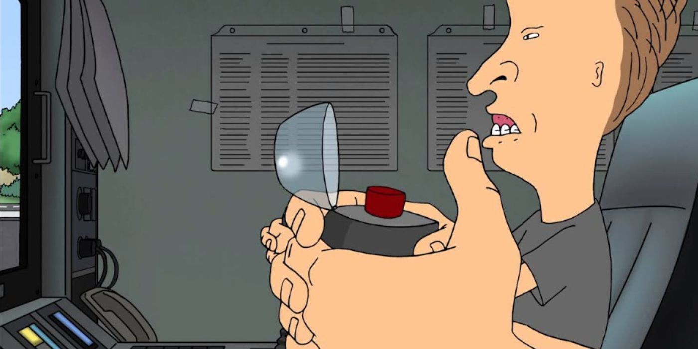 Butt-Head controlling a drone system