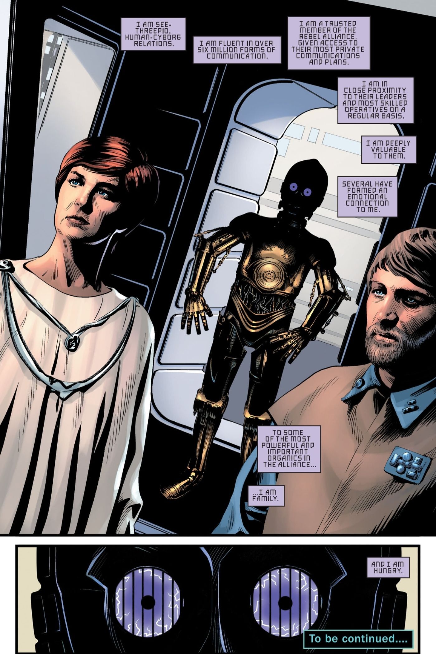 C-3PO is overtaken by the Scourge.
