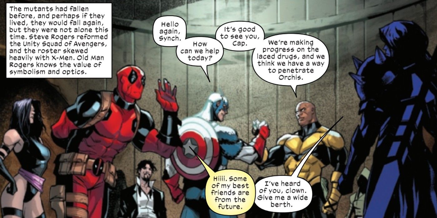 Captain America and the X-Men band together