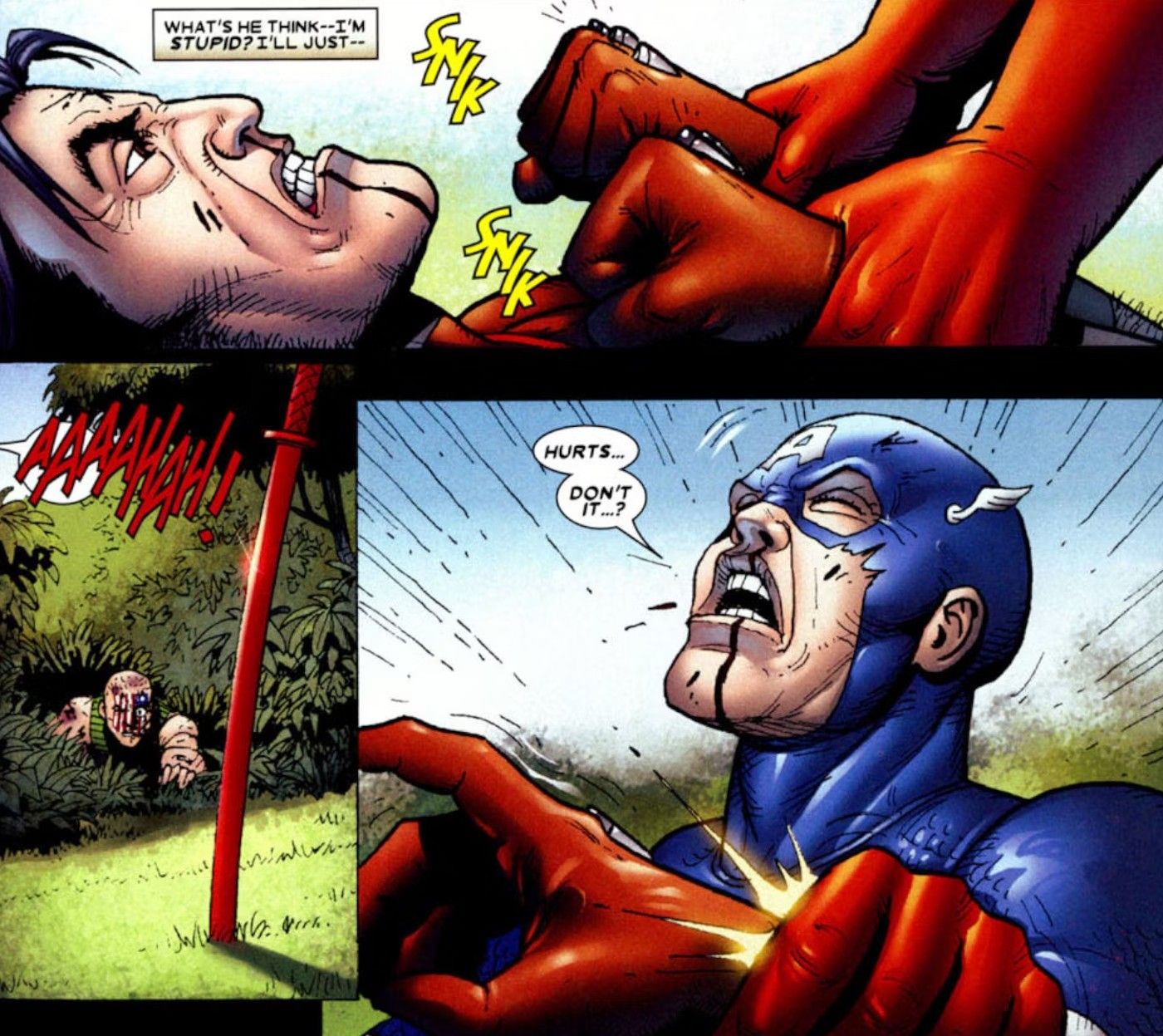 captain america beats wolverine&rsquo;s claws