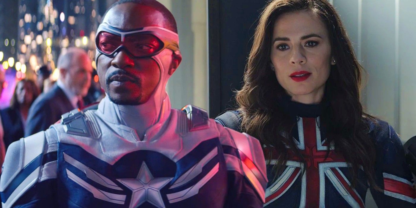 Captain America Sam Wilson and Captain Carter