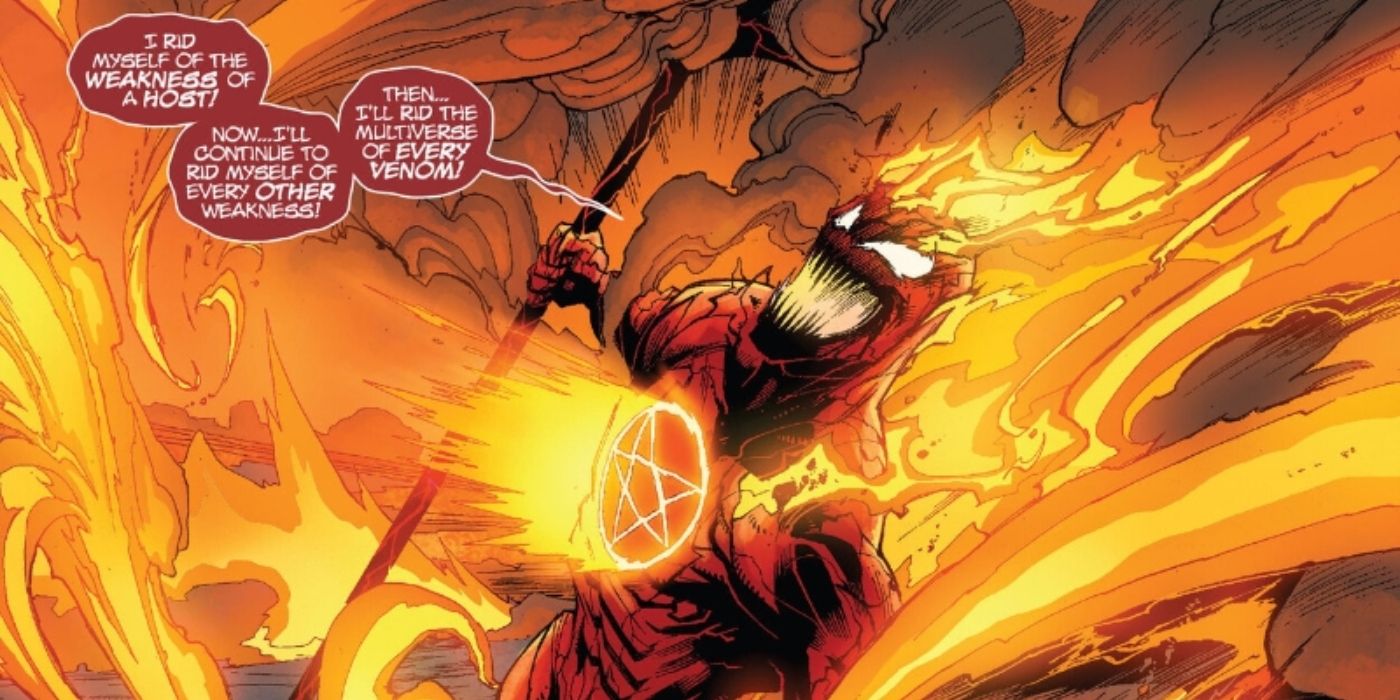 Carnage stealing the power of Mania.