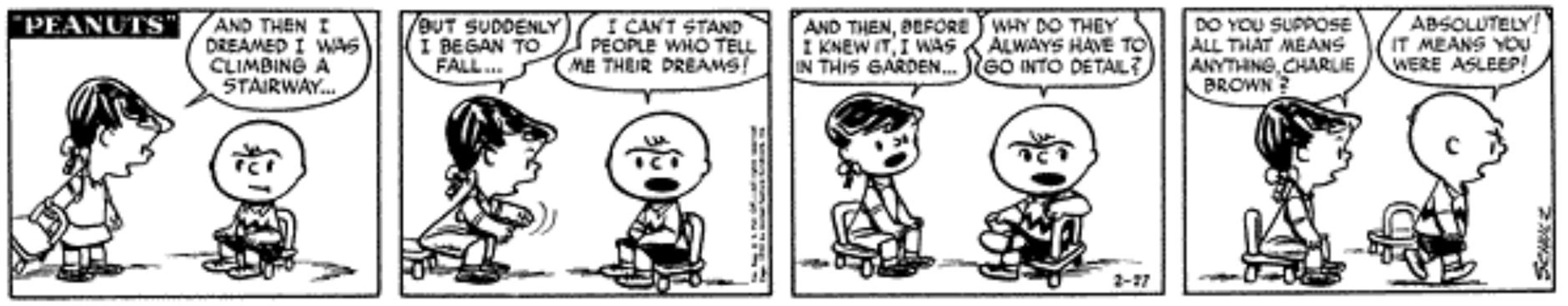 Charlie Brown Dreams Peanuts