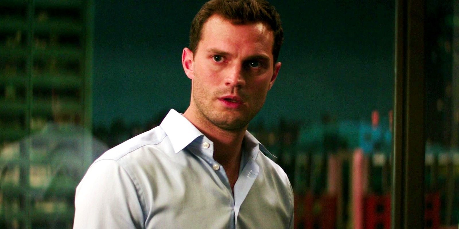 Christian Grey looking at Anastasia in Fifty Shades of Freed