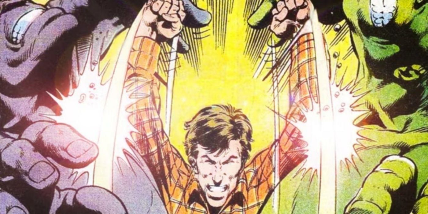 Bruce Banner lutando contra seus eus Hulk.