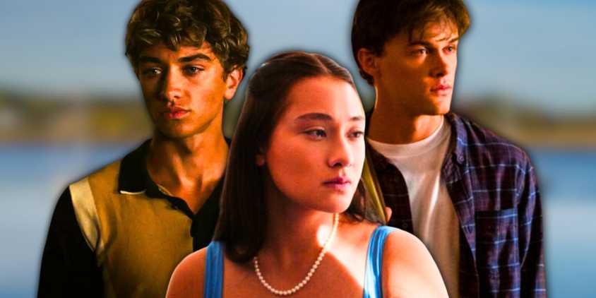 Collage of Jeremiah, Belly and Conrad from The Summer I Turned Pretty season 2