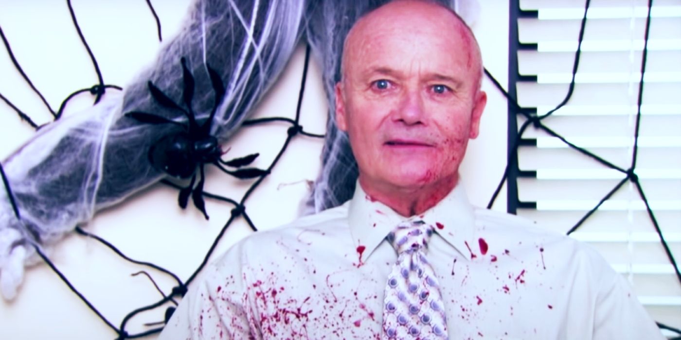 Creed Bratton covered in blood in The Office.