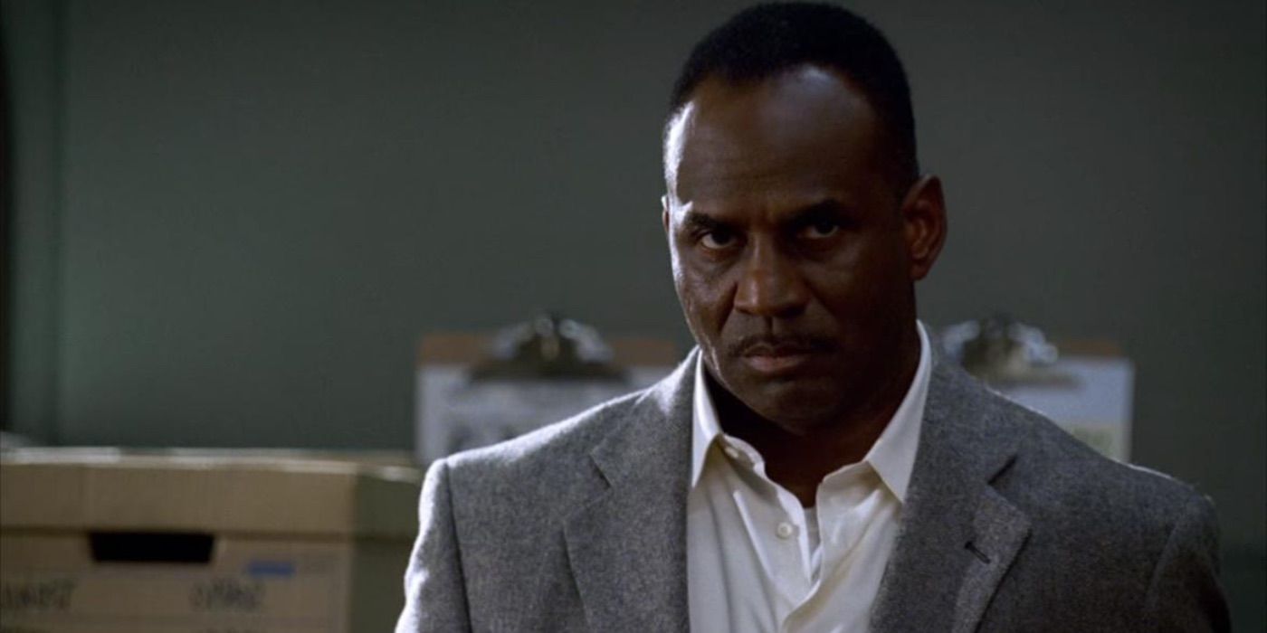Carl Buford scowls in Criminal Minds 