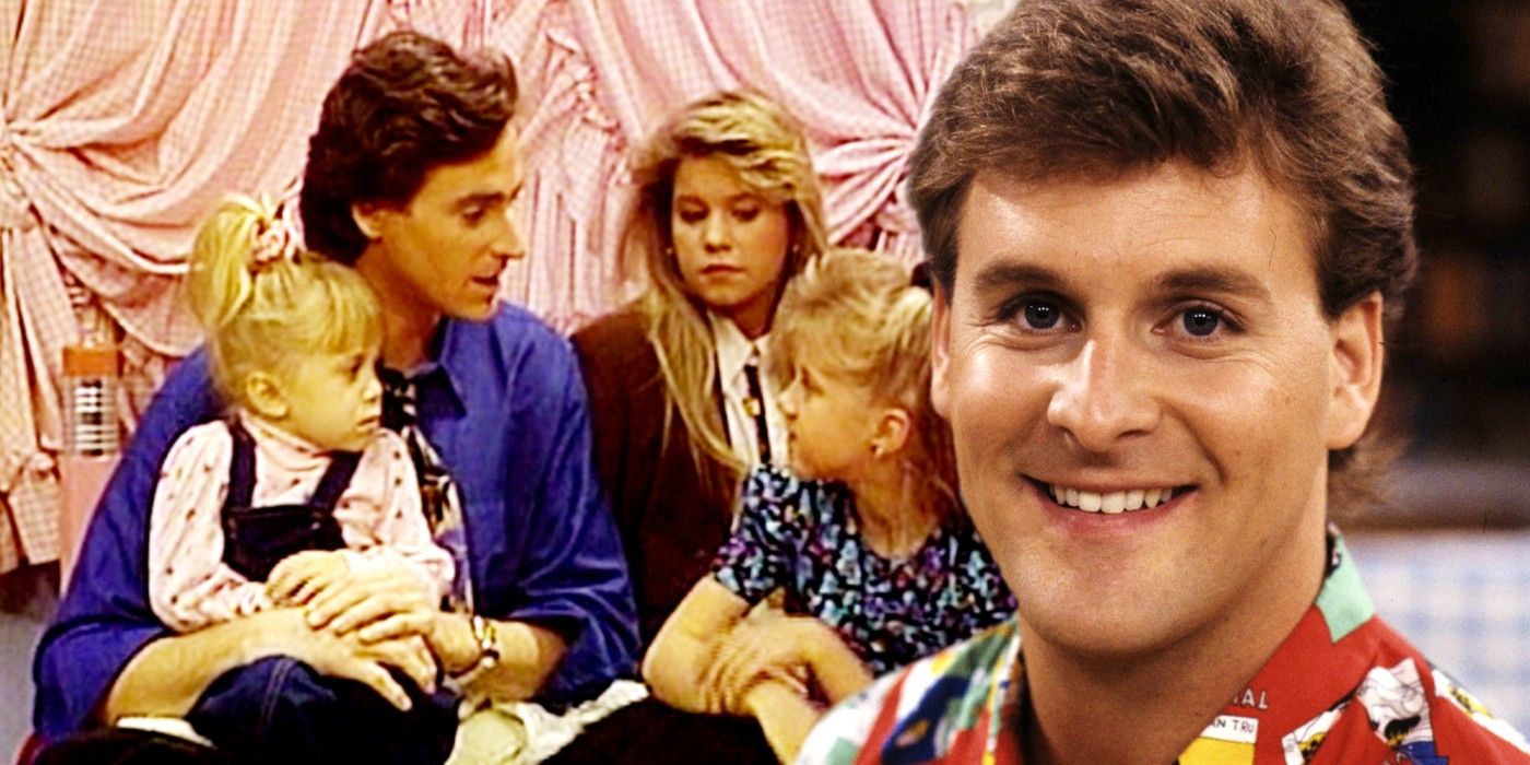 Custom image of Danny talking to Stephanie, DJ, and Michelle, and Joey smiling in Full House