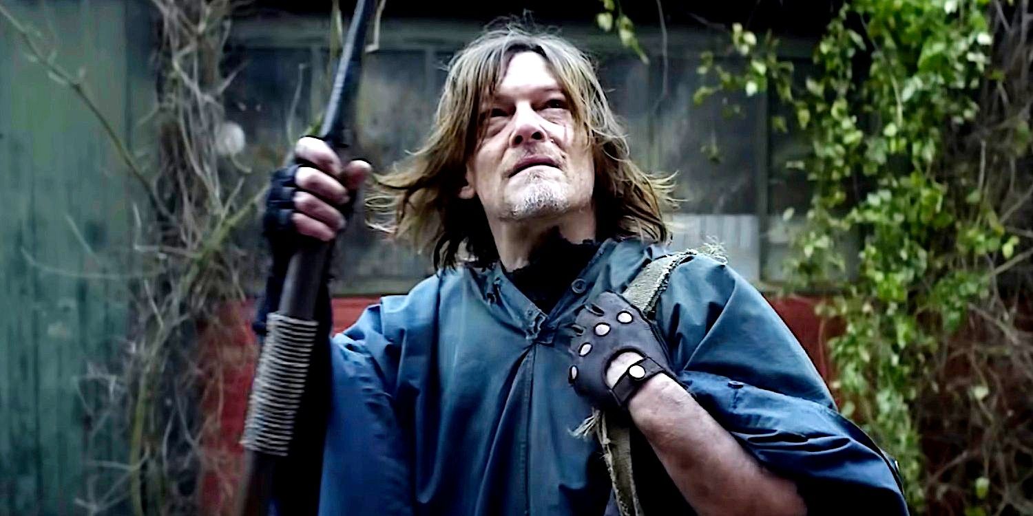 Daryl looking up in The Walking Dead Daryl Dixon