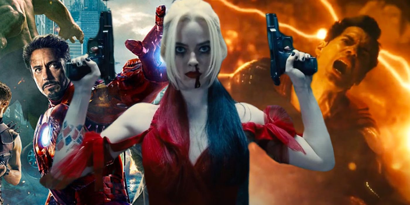 DCU DCEU Superman Harley Quinn Avengers Iron Man MCU
