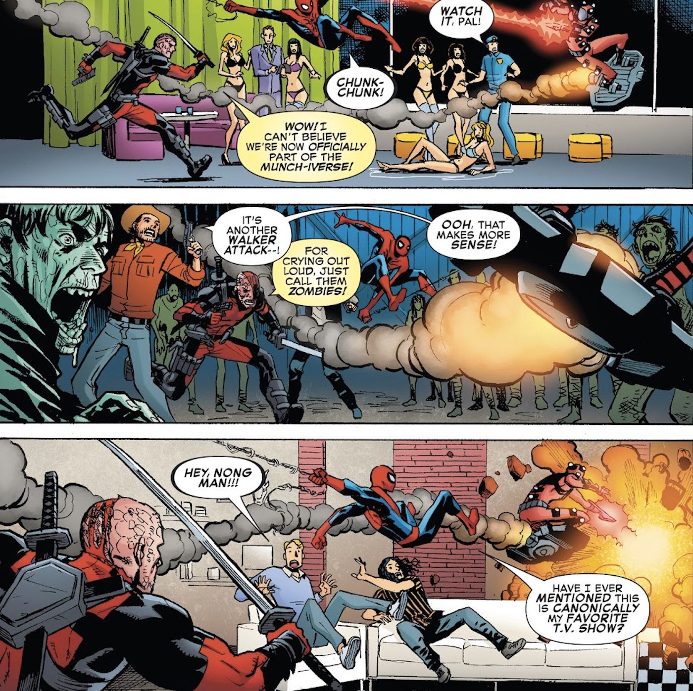 Sets de filmagens de Deadpool Homem-Aranha