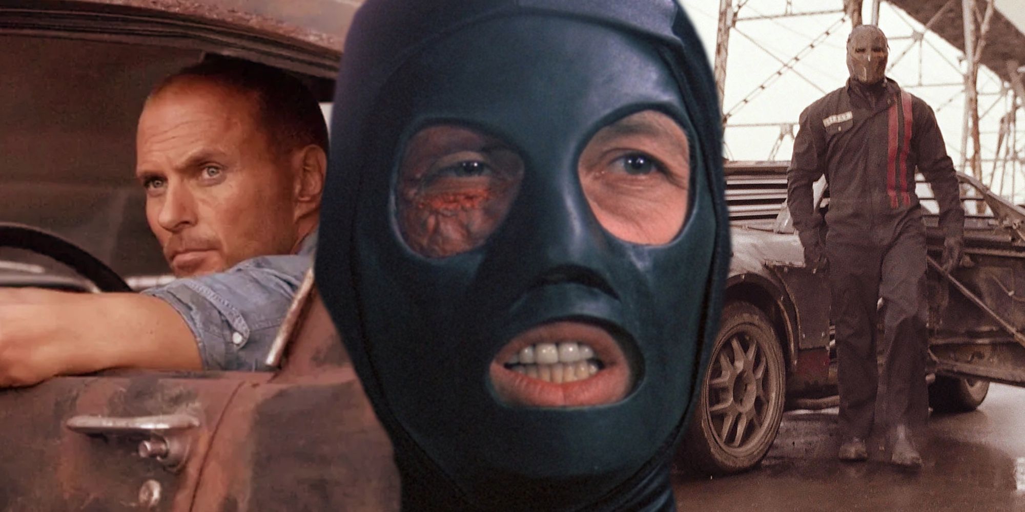 A composite image of stills from the Death Race movies