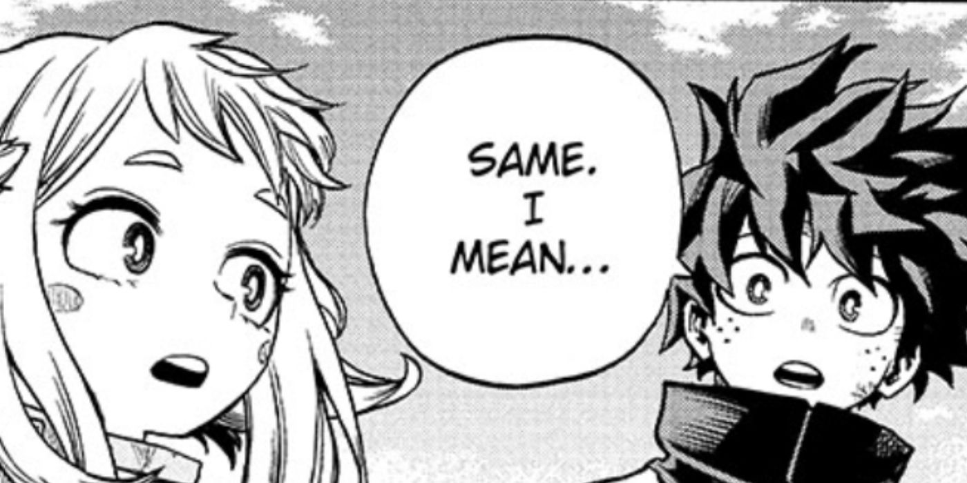 Deku says Ochako and him are the same