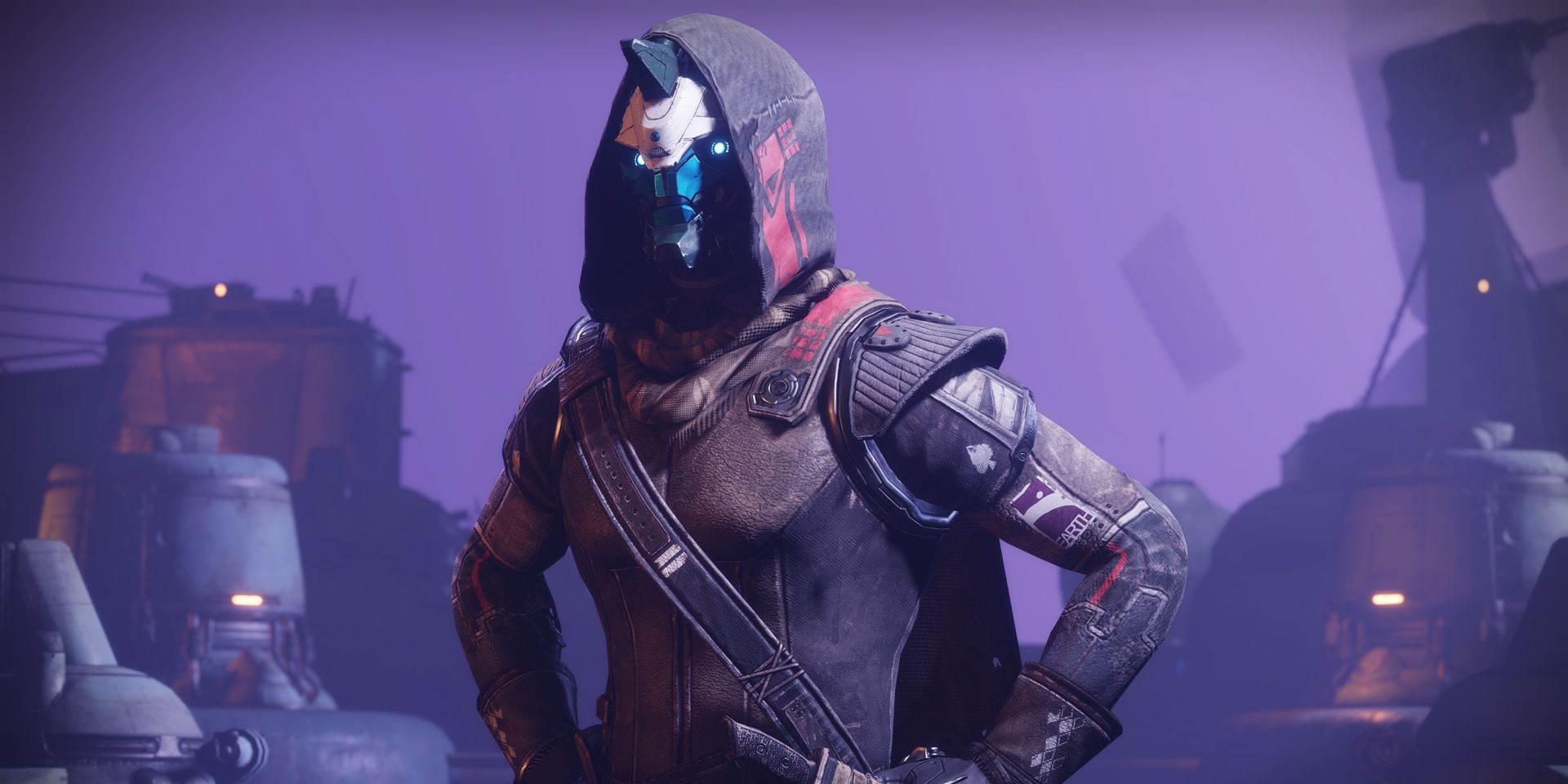 Destiny 2's Cayde-6 stands in an area that looks like the Prison of Elders in the Forsaken expansion.