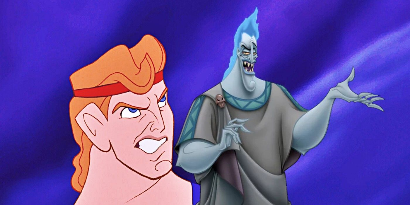 Composite image of Disney's Hercules and Hades.