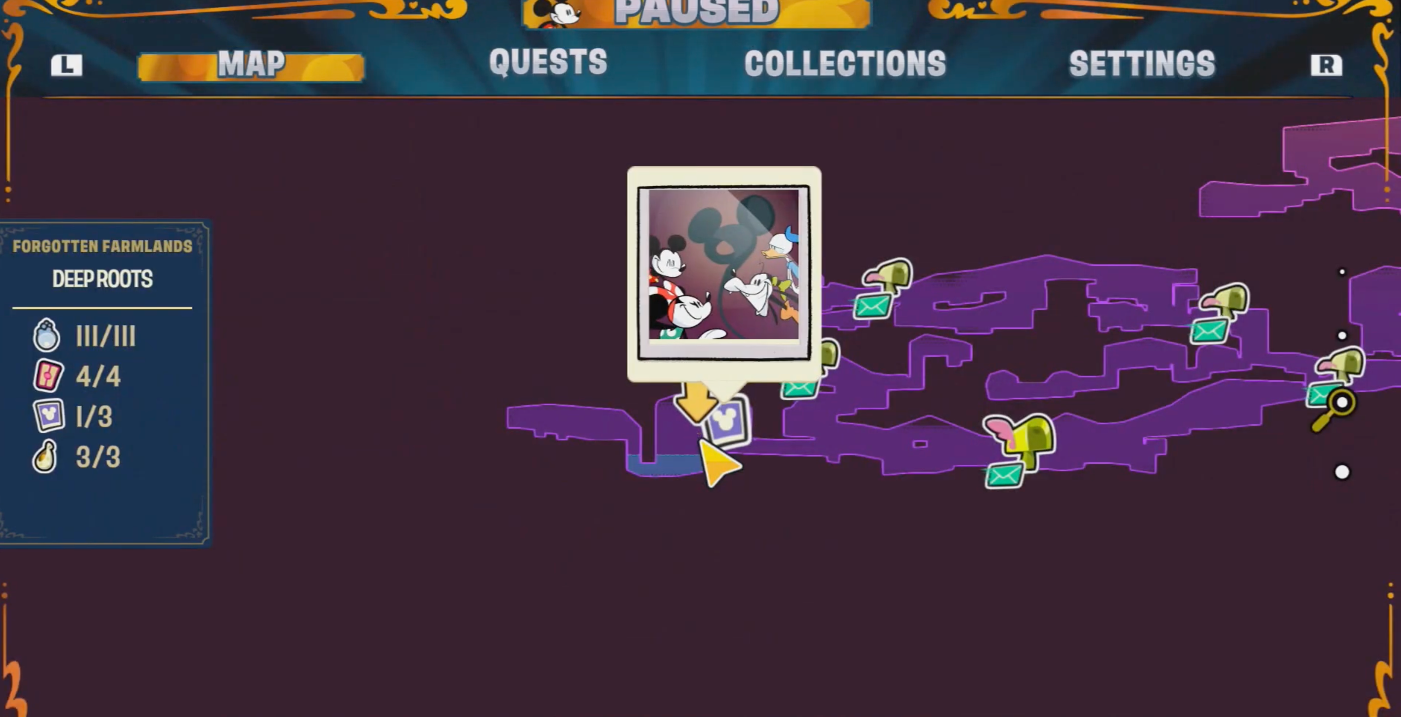Disney Illusion Island Hidden Mickey 10 Map