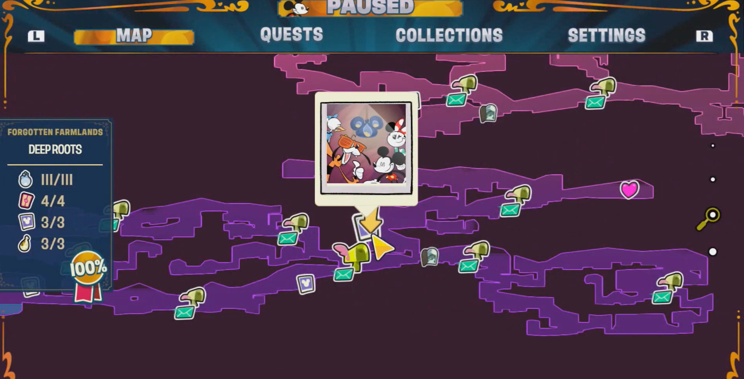 Disney Illusion Island Hidden Mickey 12 Map
