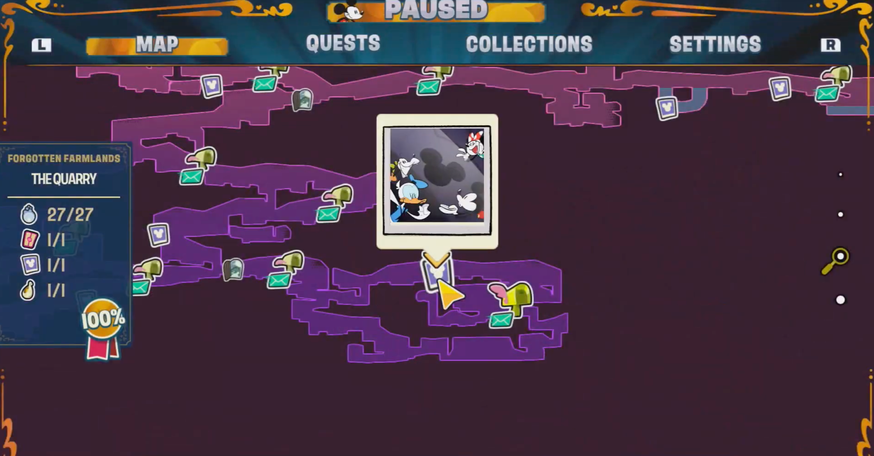 Disney Illusion Island Hidden Mickey 15 Map-1