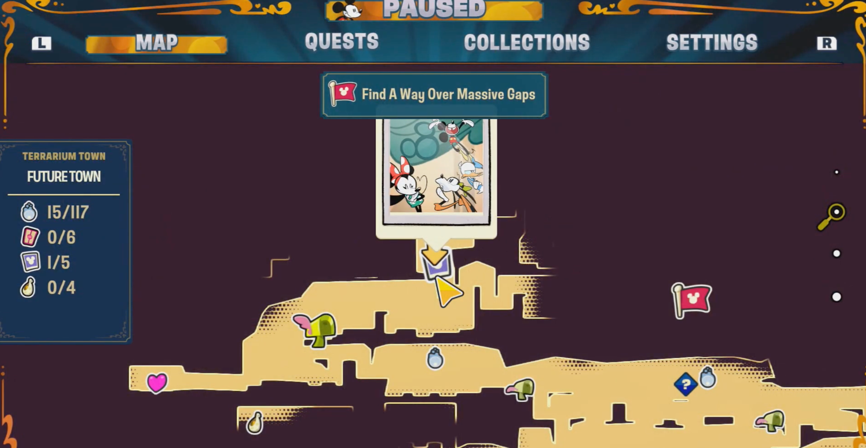Disney Illusion Island Hidden Mickey 16 Map