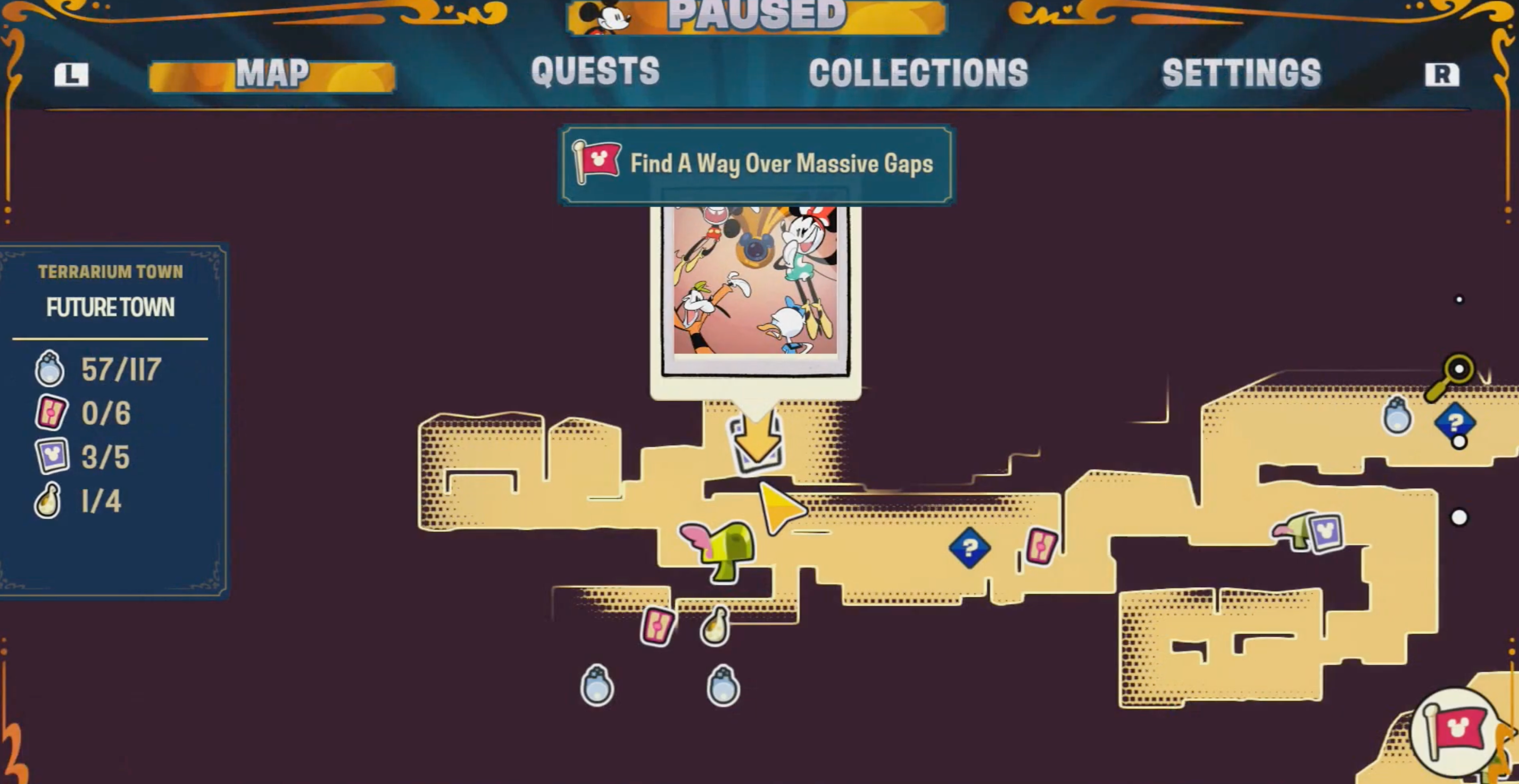Disney Illusion Island Hidden Mickey 18 Map