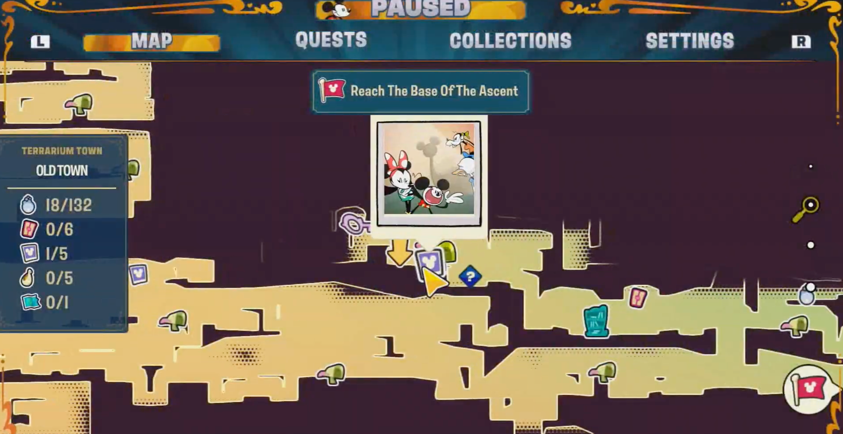 Disney Illusion Island Hidden Mickey 23 Map