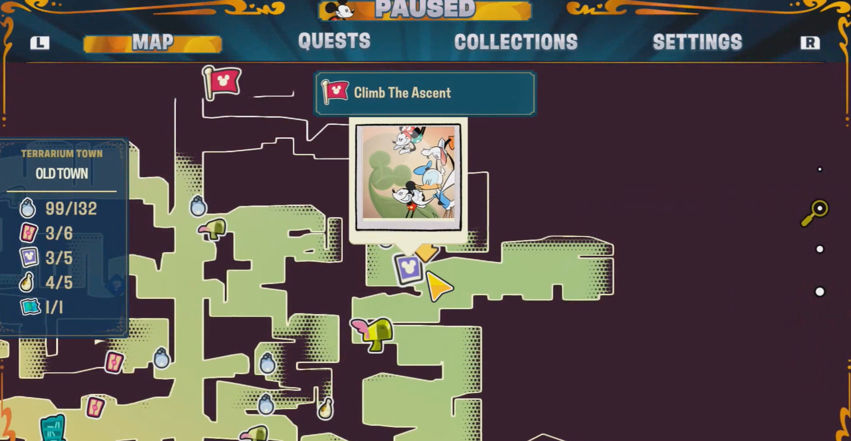 Disney Illusion Island Hidden Mickey 25 Map