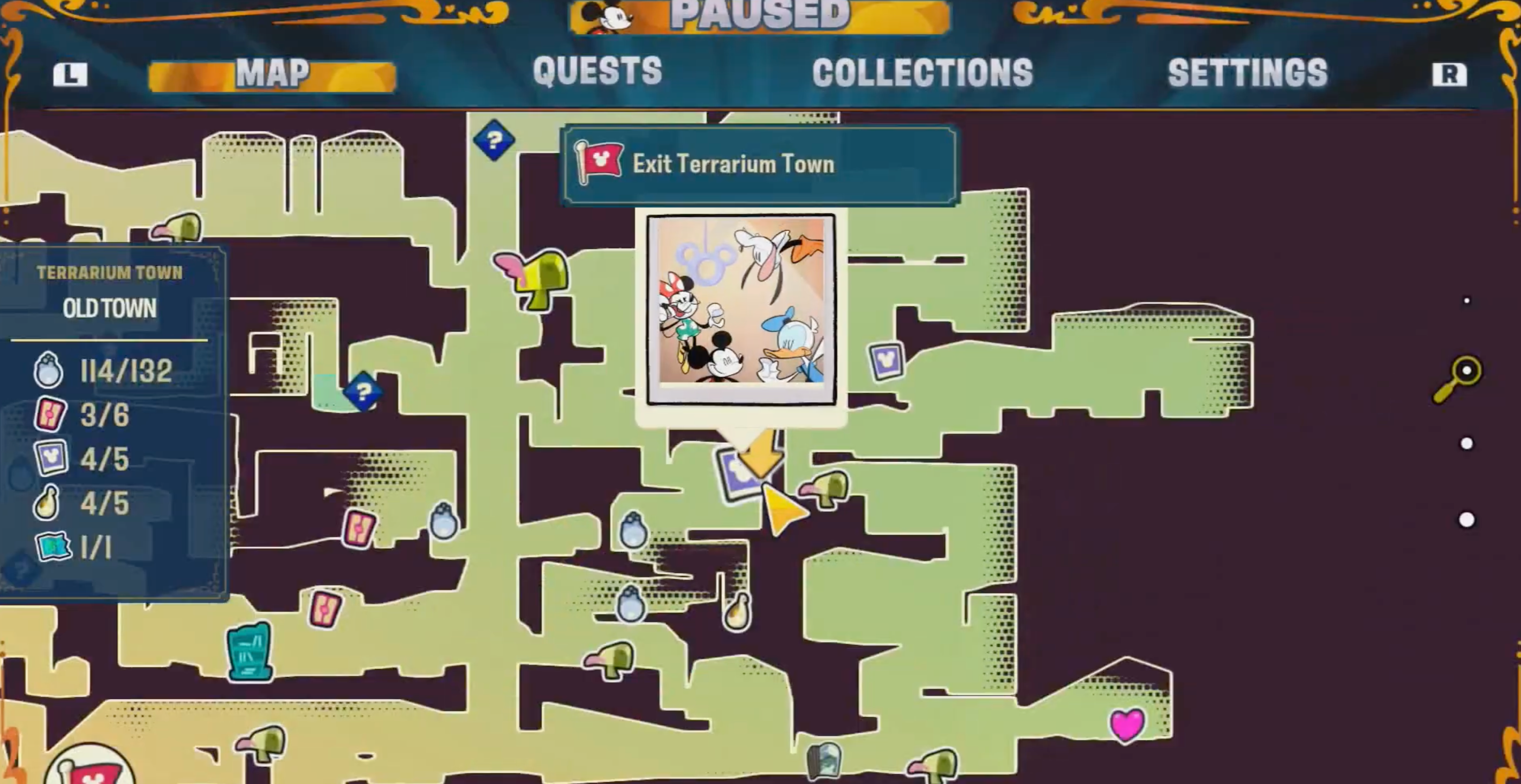 Disney Illusion Island Hidden Mickey 26 Map
