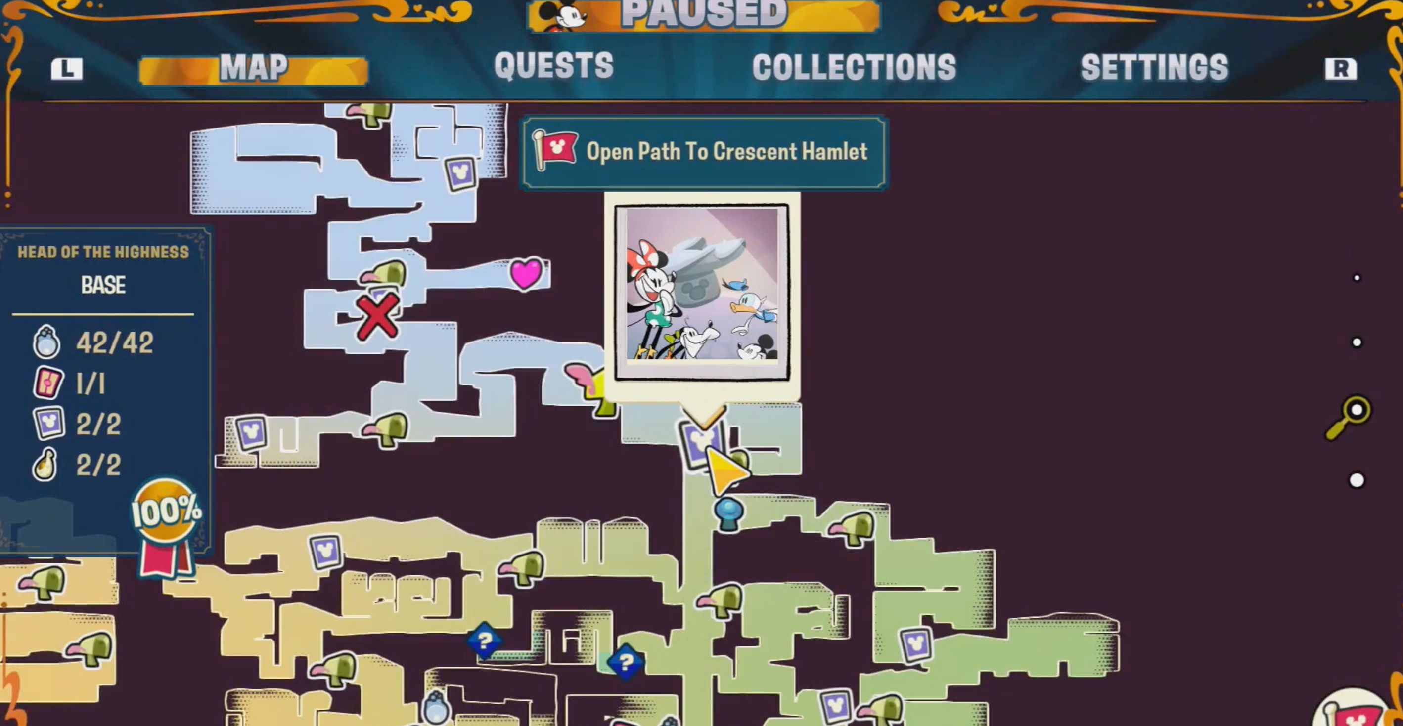Disney Illusion Island Hidden Mickey 29 Map-1