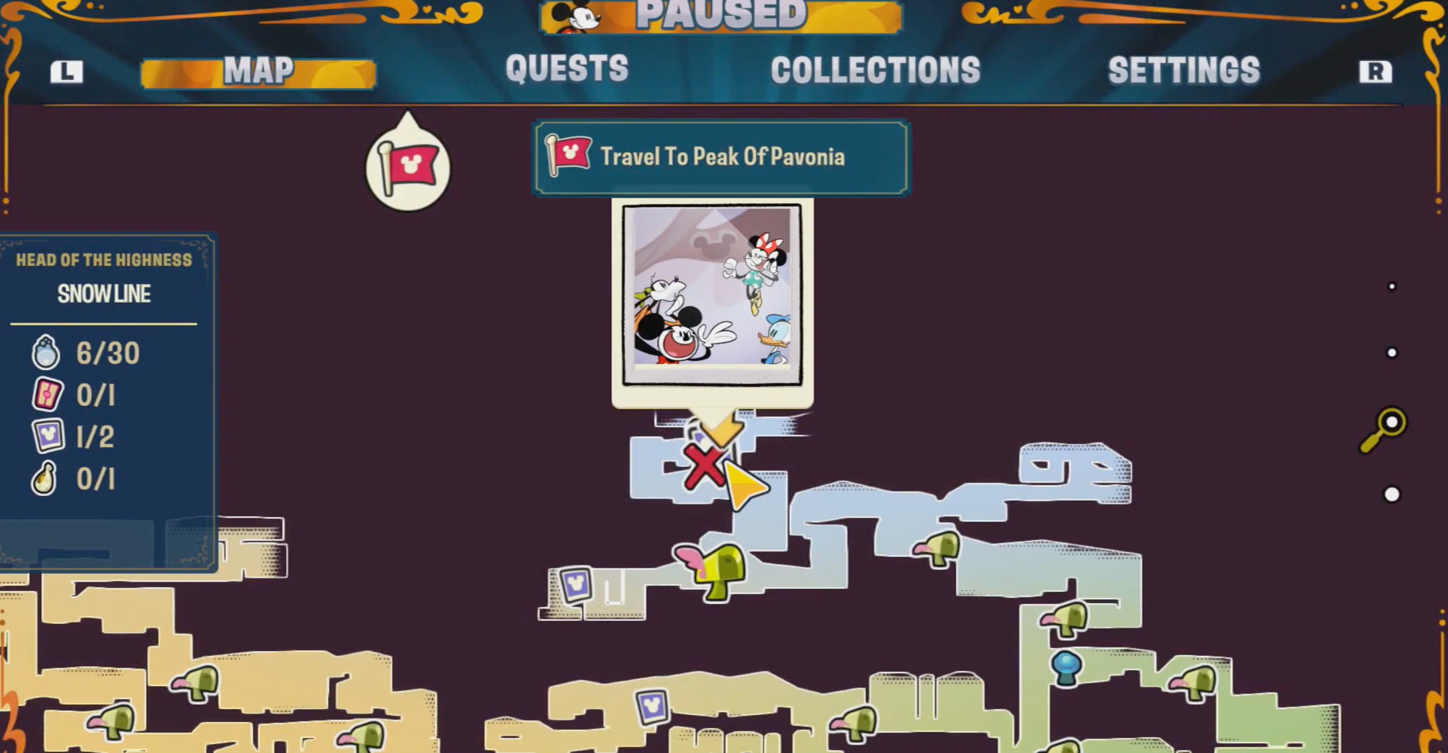 Disney Illusion Island Hidden Mickey 30 Map