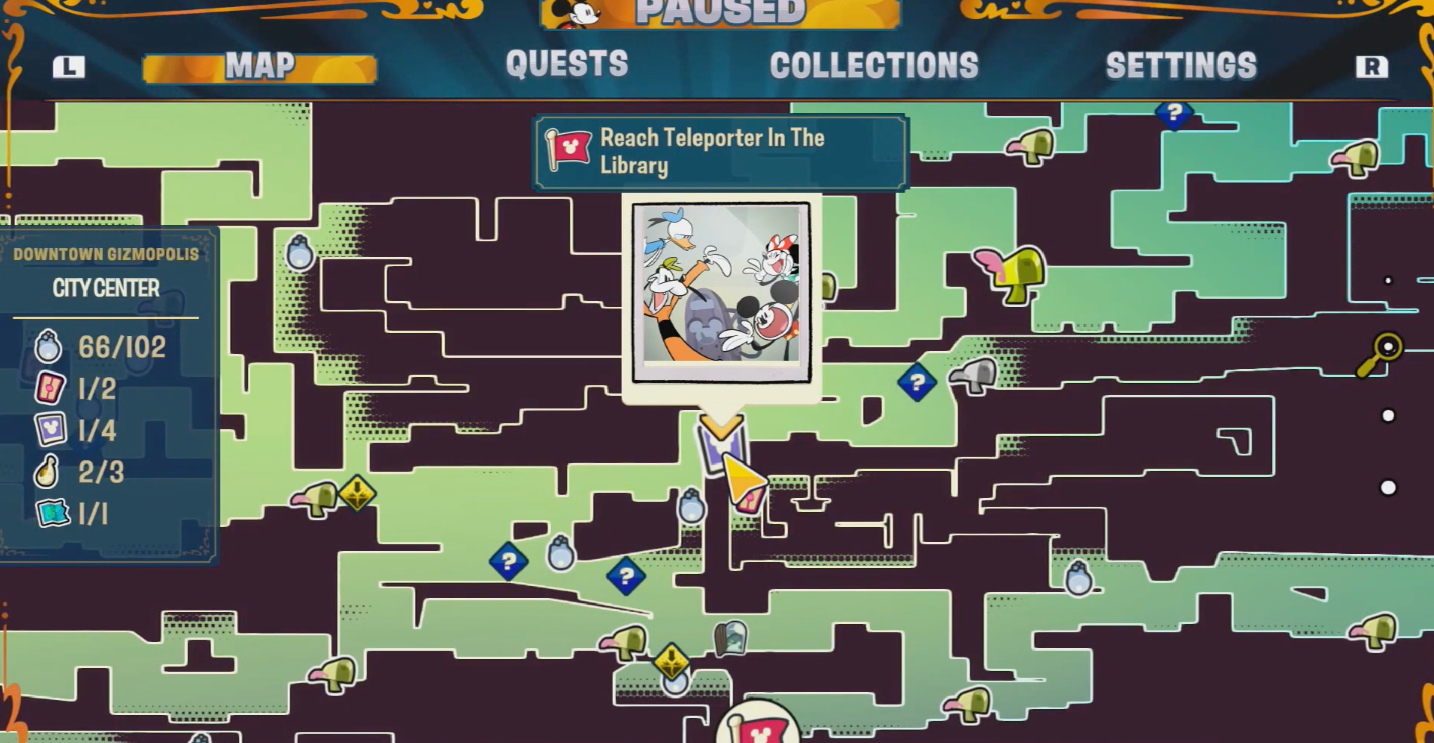 Disney Illusion Island Hidden Mickey 32 Map
