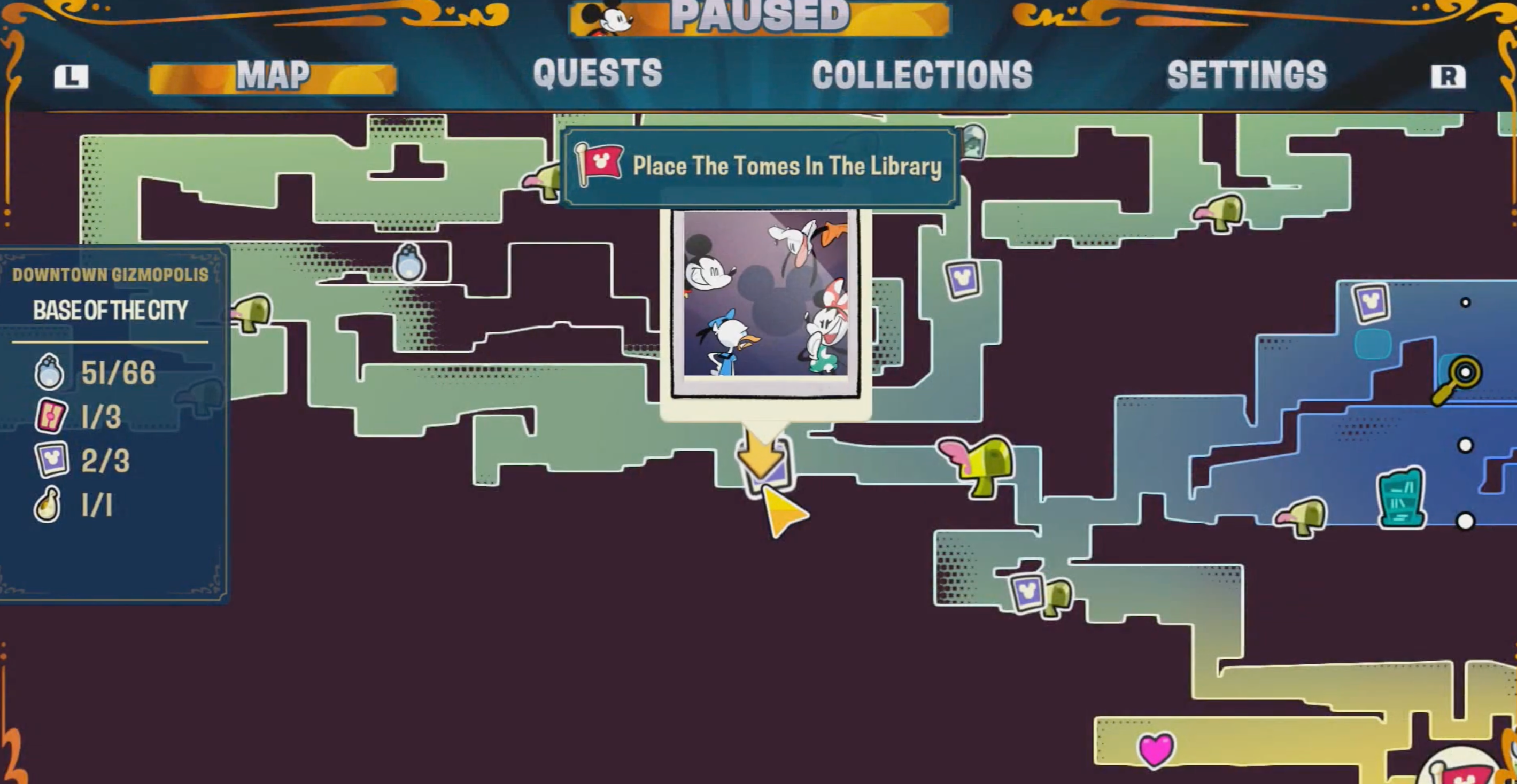 Disney Illusion Island Hidden Mickey 37 Map