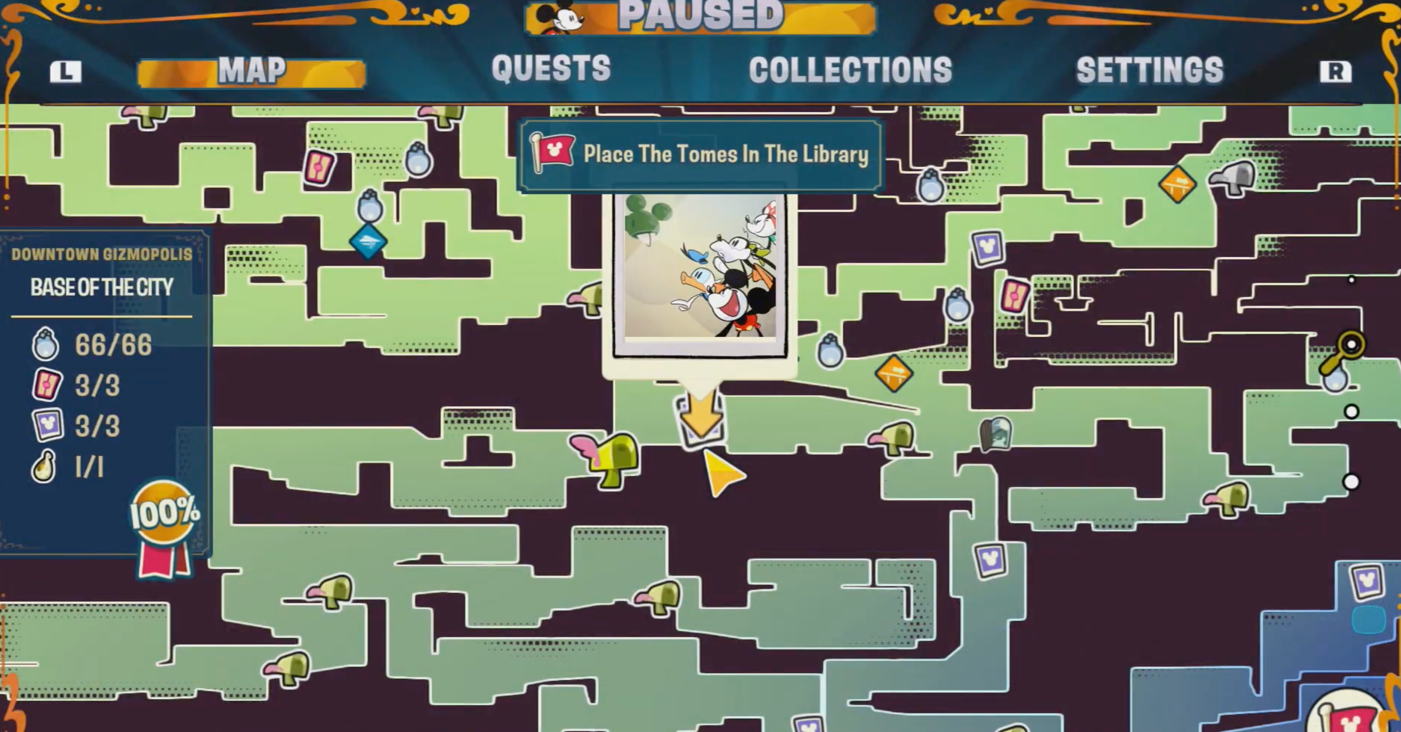 Disney Illusion Island Hidden Mickey 38 Map
