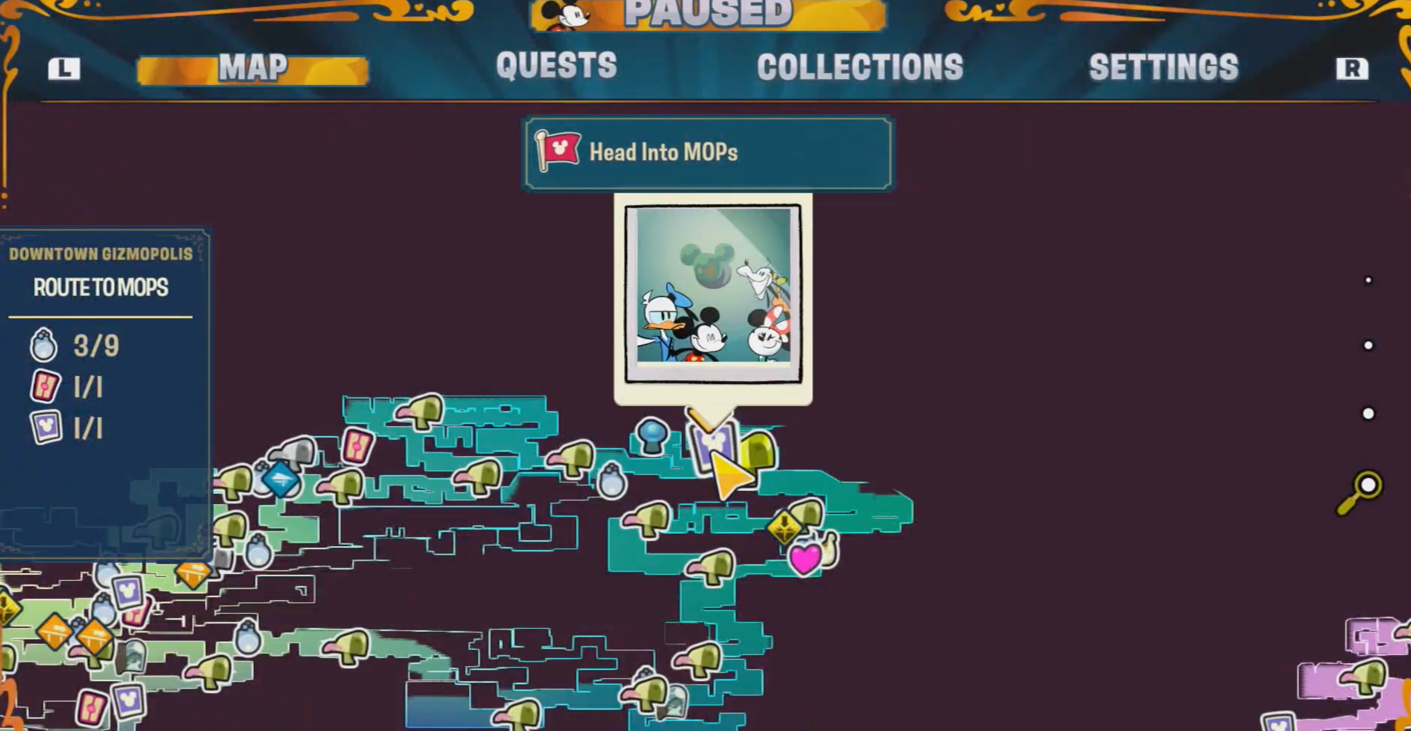 Disney Illusion Island Hidden Mickey 44 Map