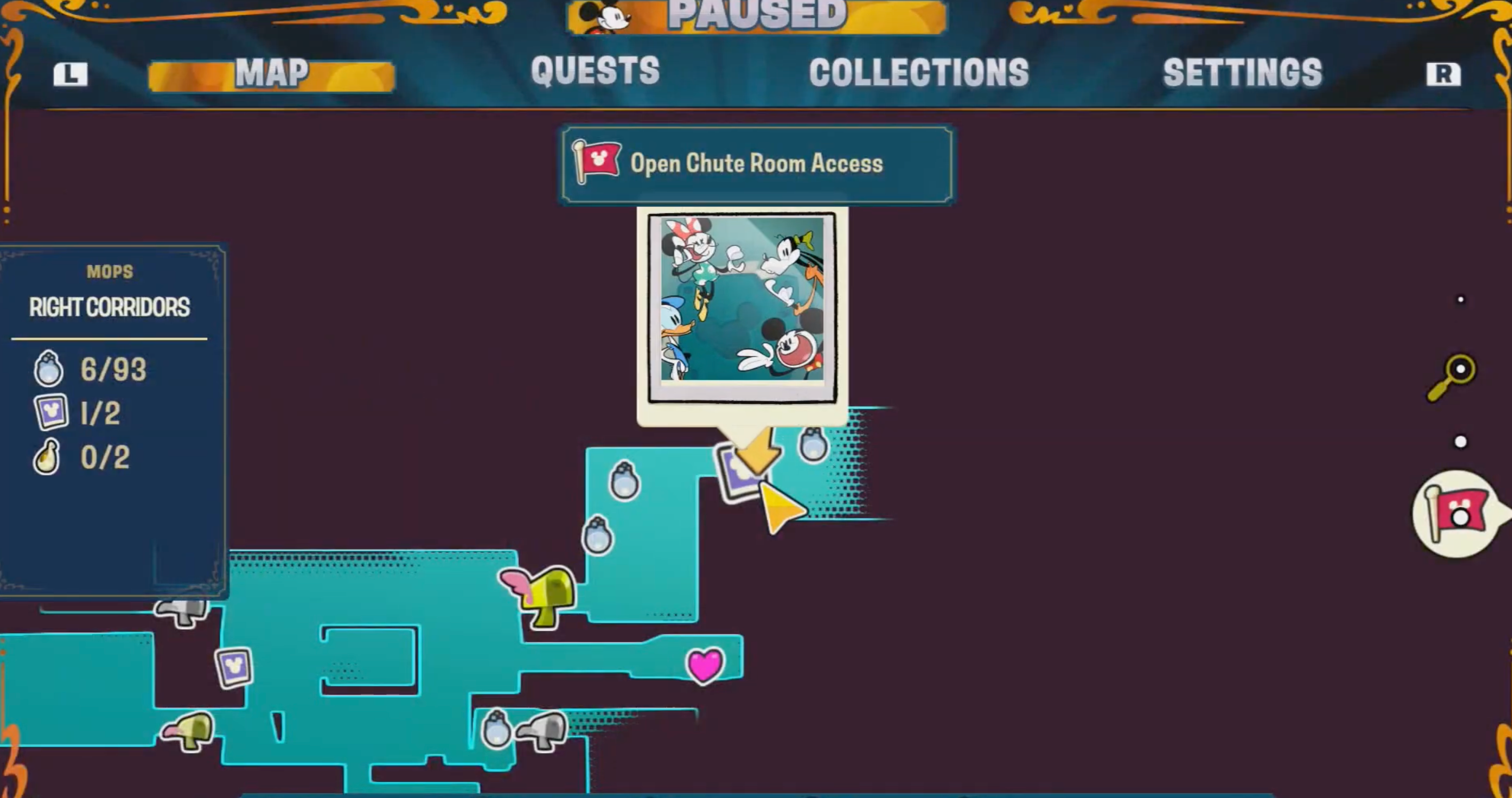 Disney Illusion Island Hidden Mickey 46 Map-1