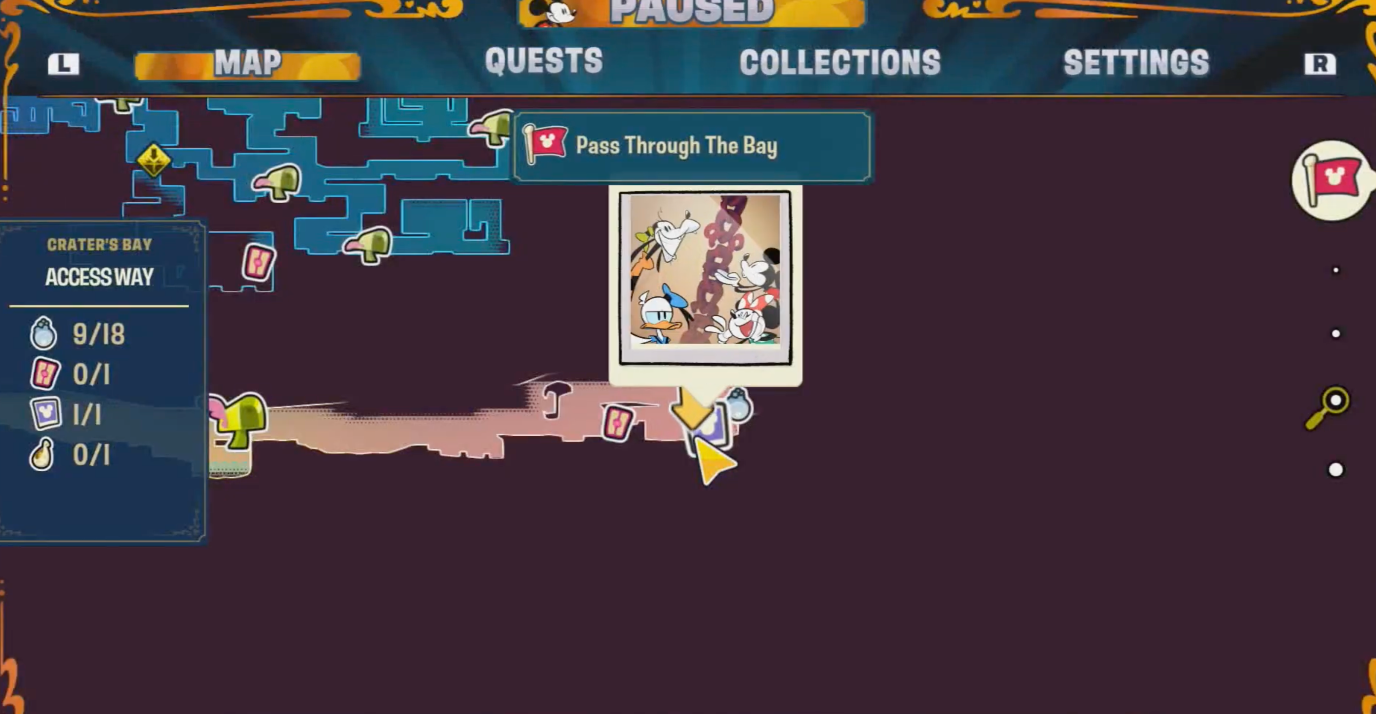 Disney Illusion Island Hidden Mickey 53 Map