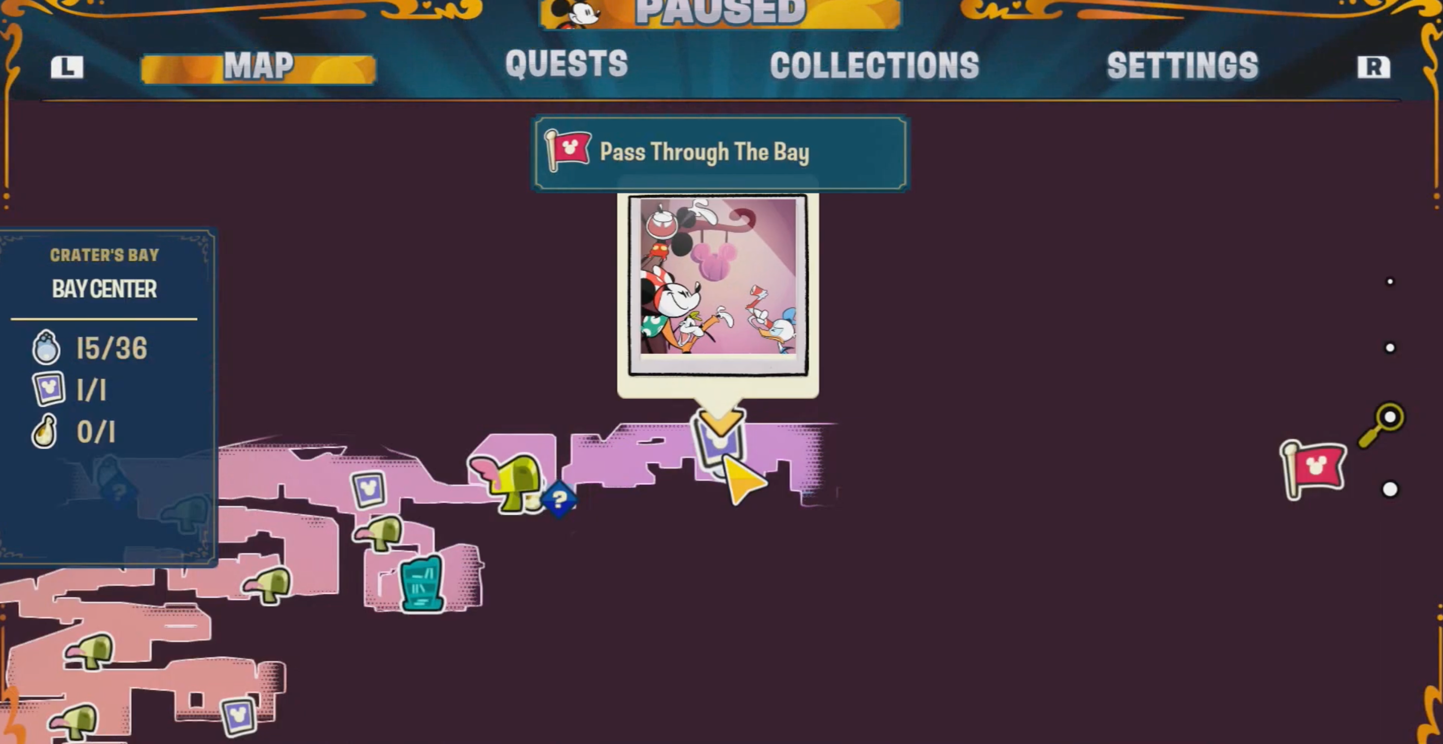 Disney Illusion Island Hidden Mickey 57 Map-1