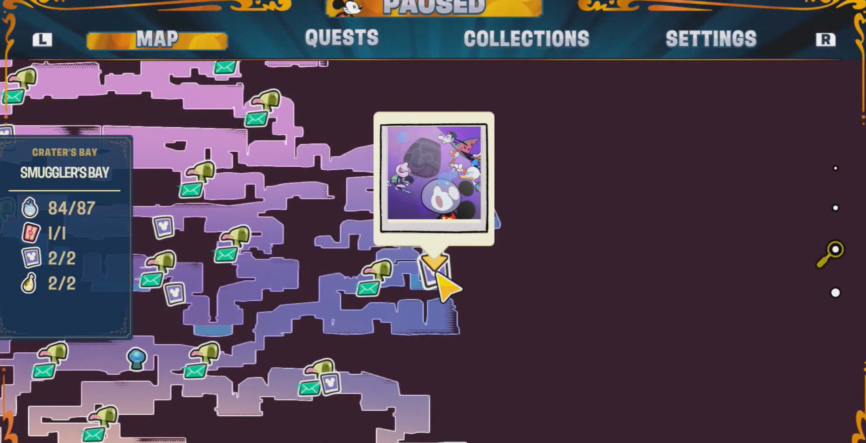 Disney Illusion Island Hidden Mickey 61 Map