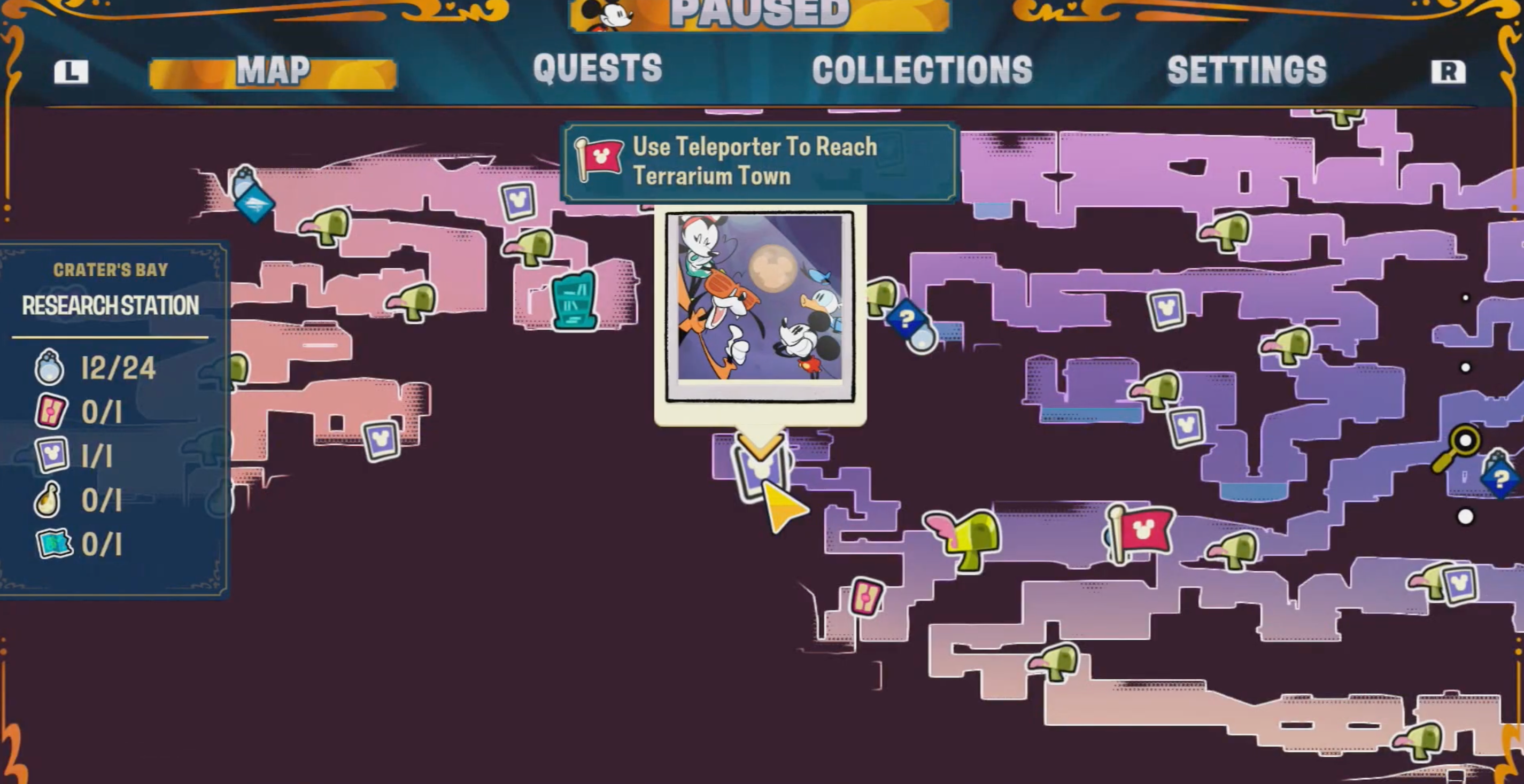 Disney Illusion Island Hidden Mickey 62 Map