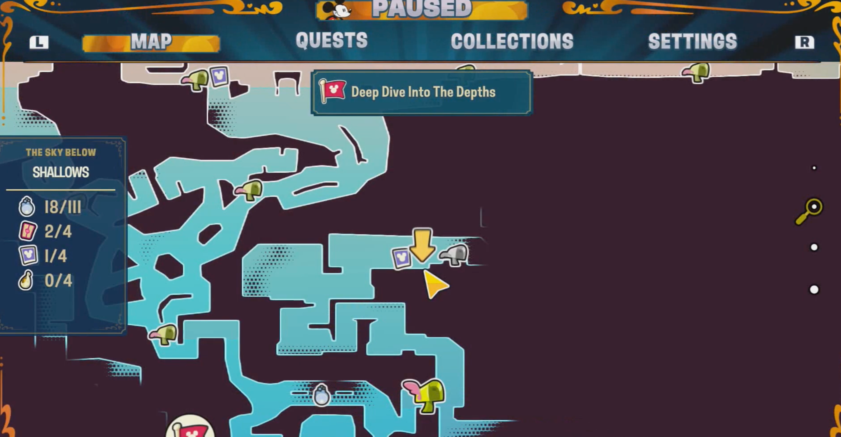 Disney Illusion Island Hidden Mickey 68 Map