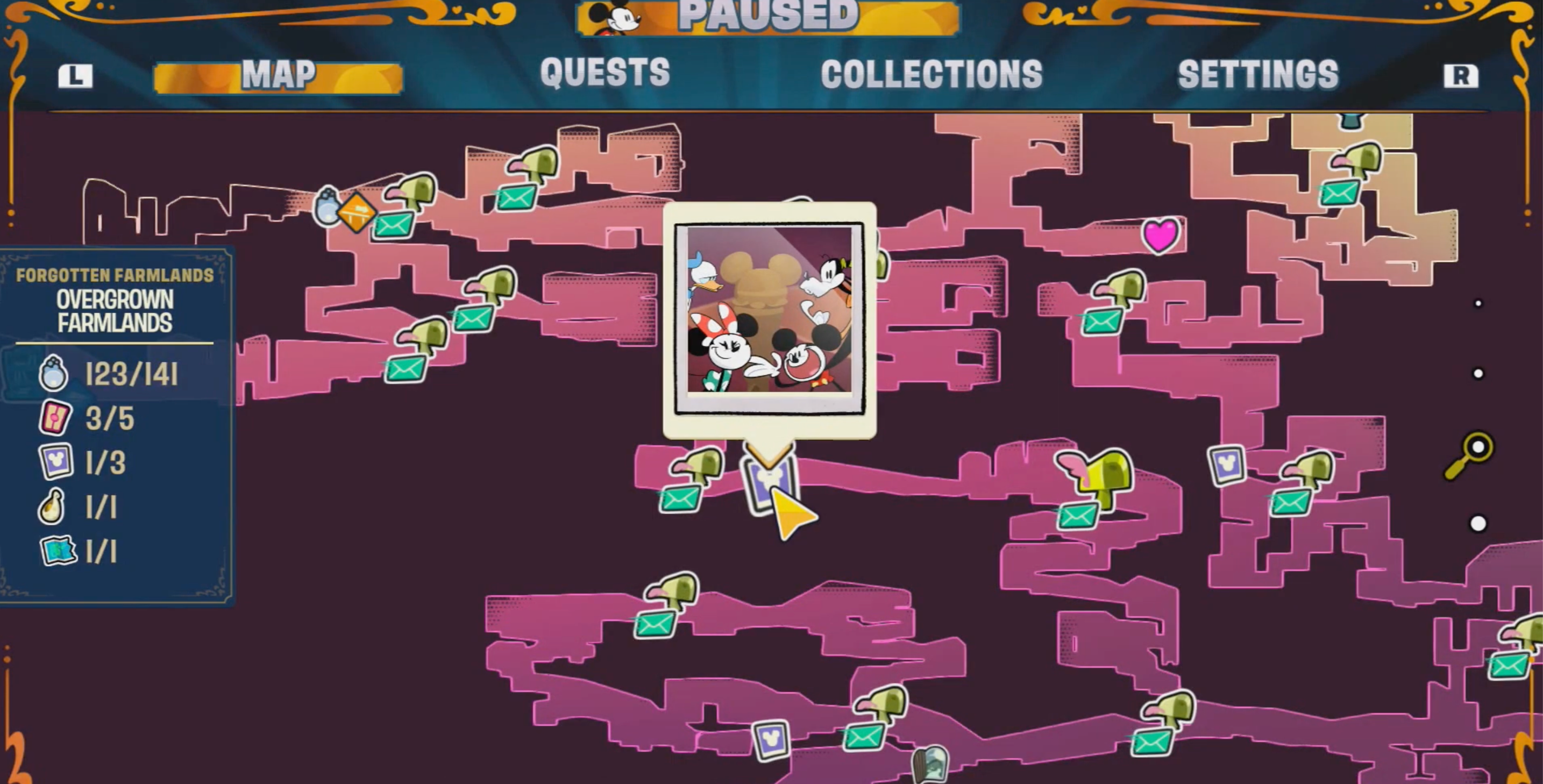 Disney Illusion Island Hidden Mickey 7 Map