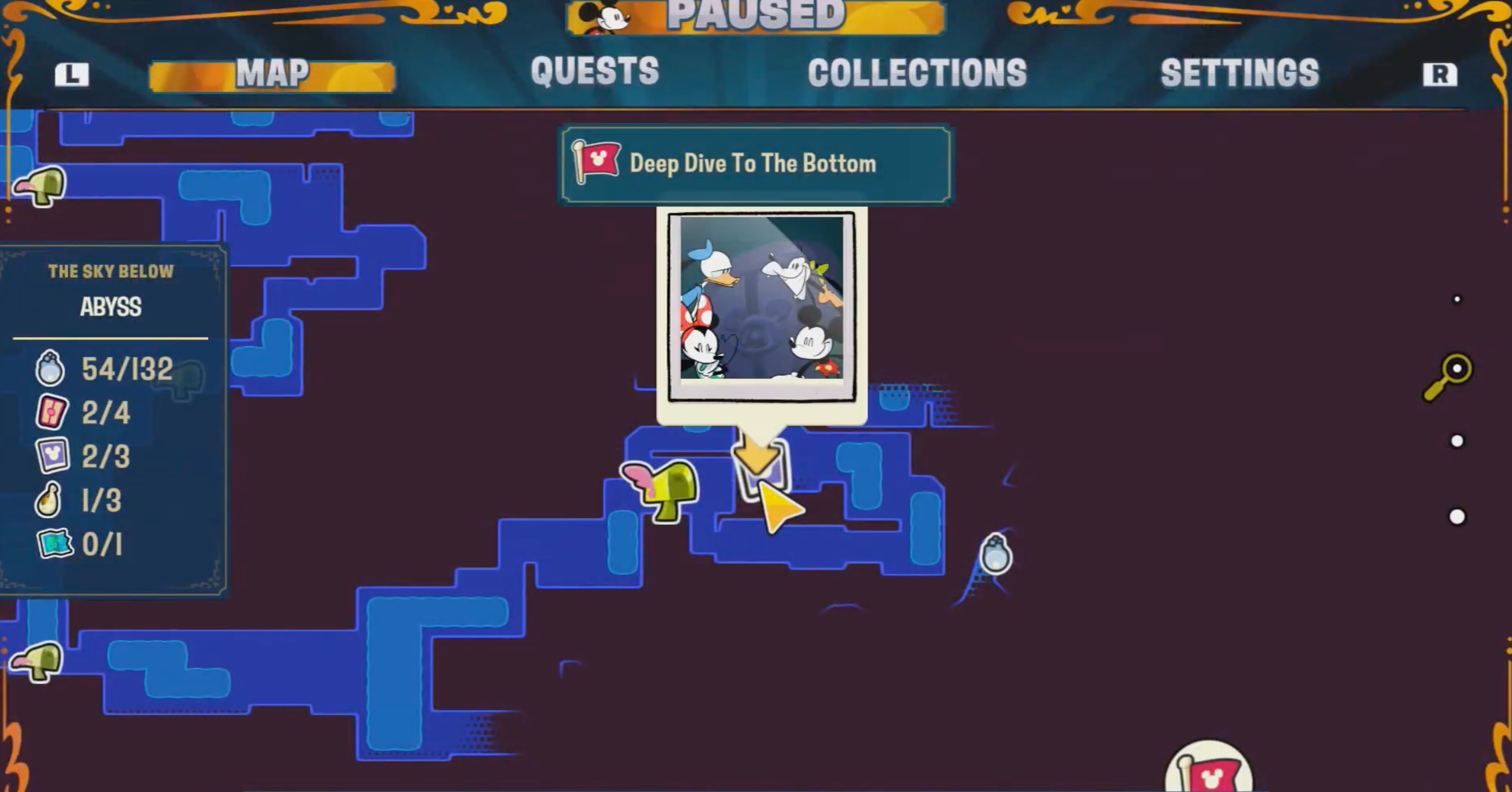 Disney Illusion Island Hidden Mickey 77 Map