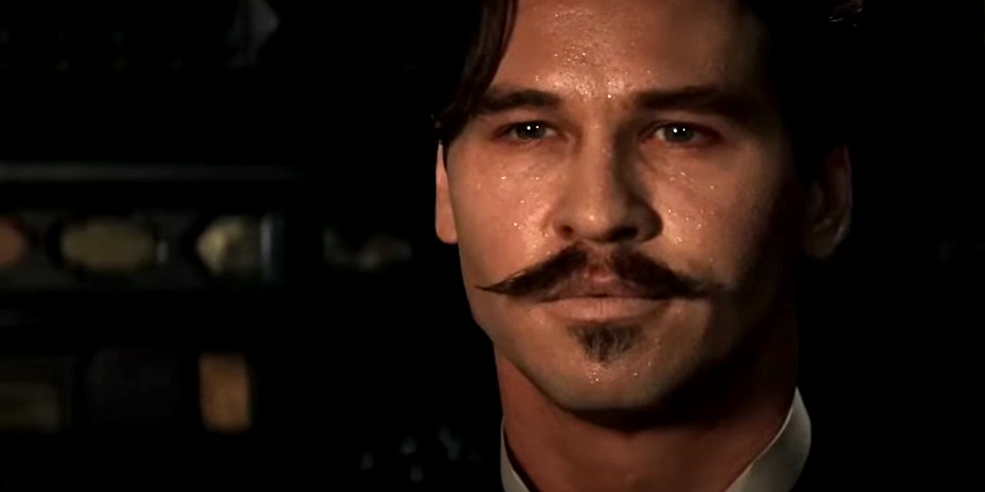Doc Holliday covered in sweat in Tombstone