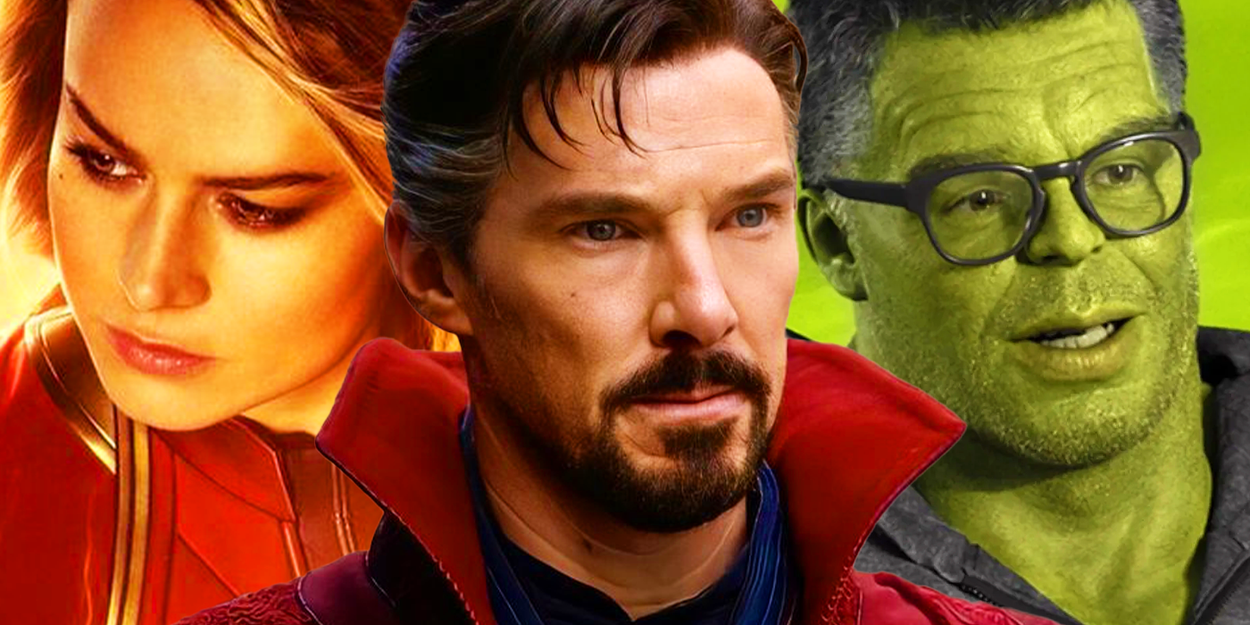 Doctor Strange, Captain Marvel, and Smart Hulk in the MCU