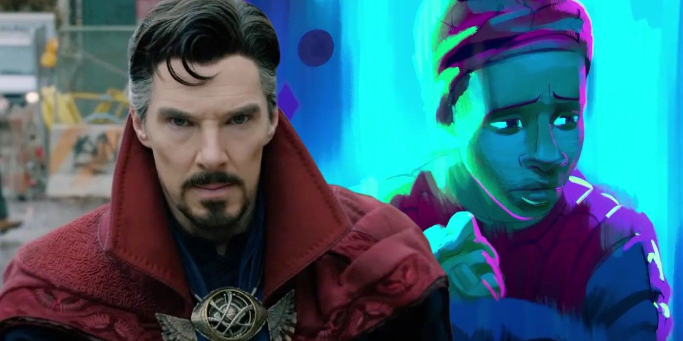 Doctor Strange in the MCU and Miles Morales in Across the Spider-Verse