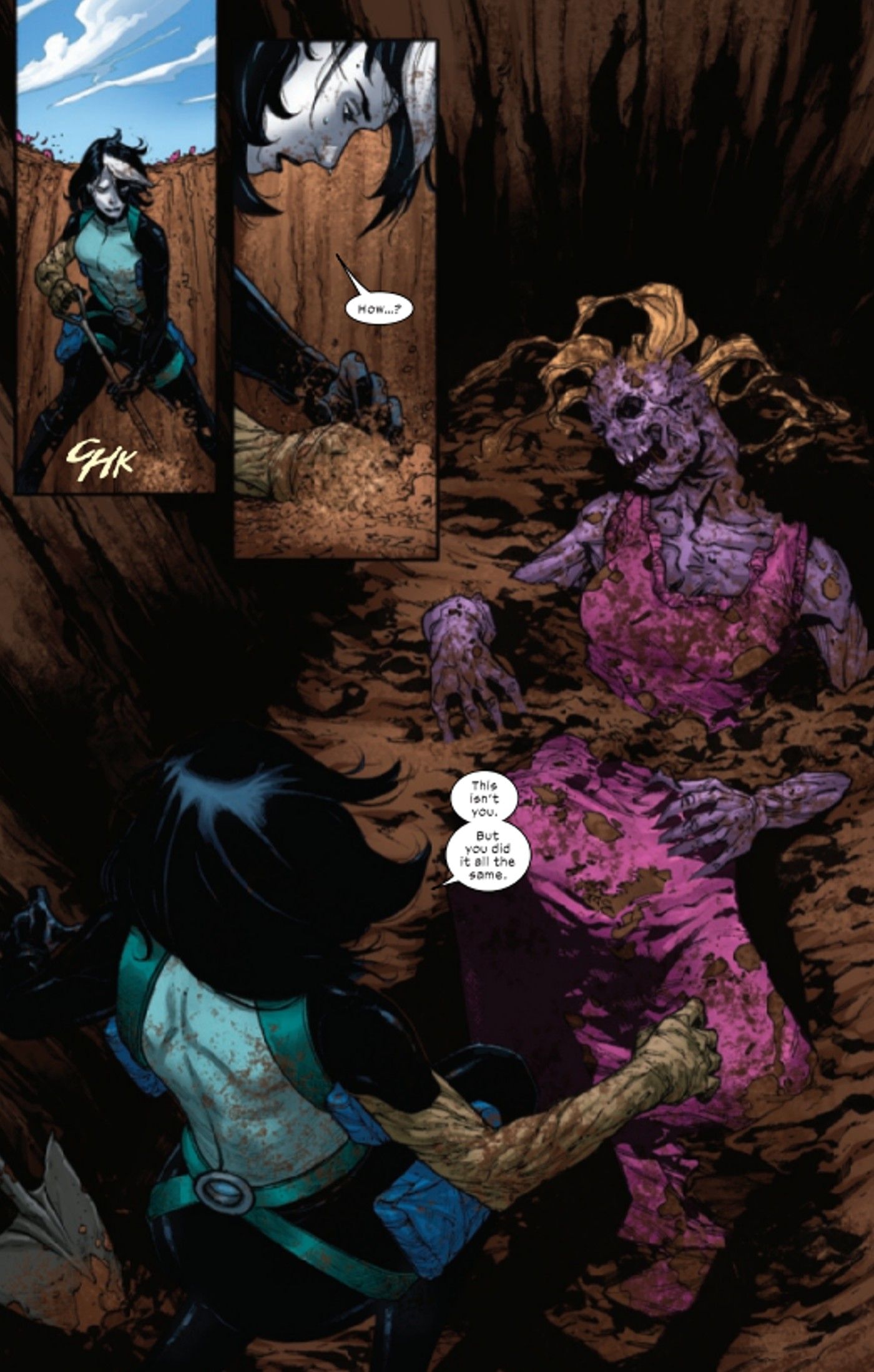 Domino of the X-force discovers Colossus' girlfriend Kayla-1