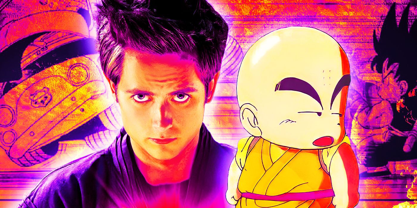 In Dragonball Evolution (2009), after collecting the seven Dragonballs,  Shenron can be summoned to grant one wish. Instead of wishing for the movie  to be good, Goku just wished for Master Roshi